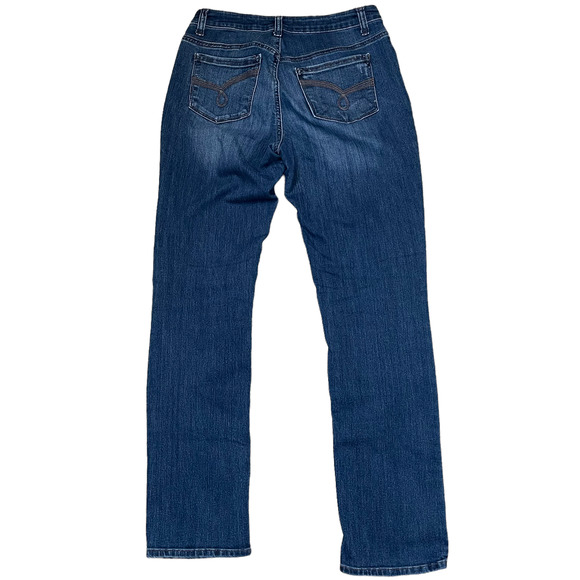 Lee Riders Womens Jeans Size 28X30 Mid-Rise Straight Leg Denim Blue Cotton Blend - Picture 4 of 4